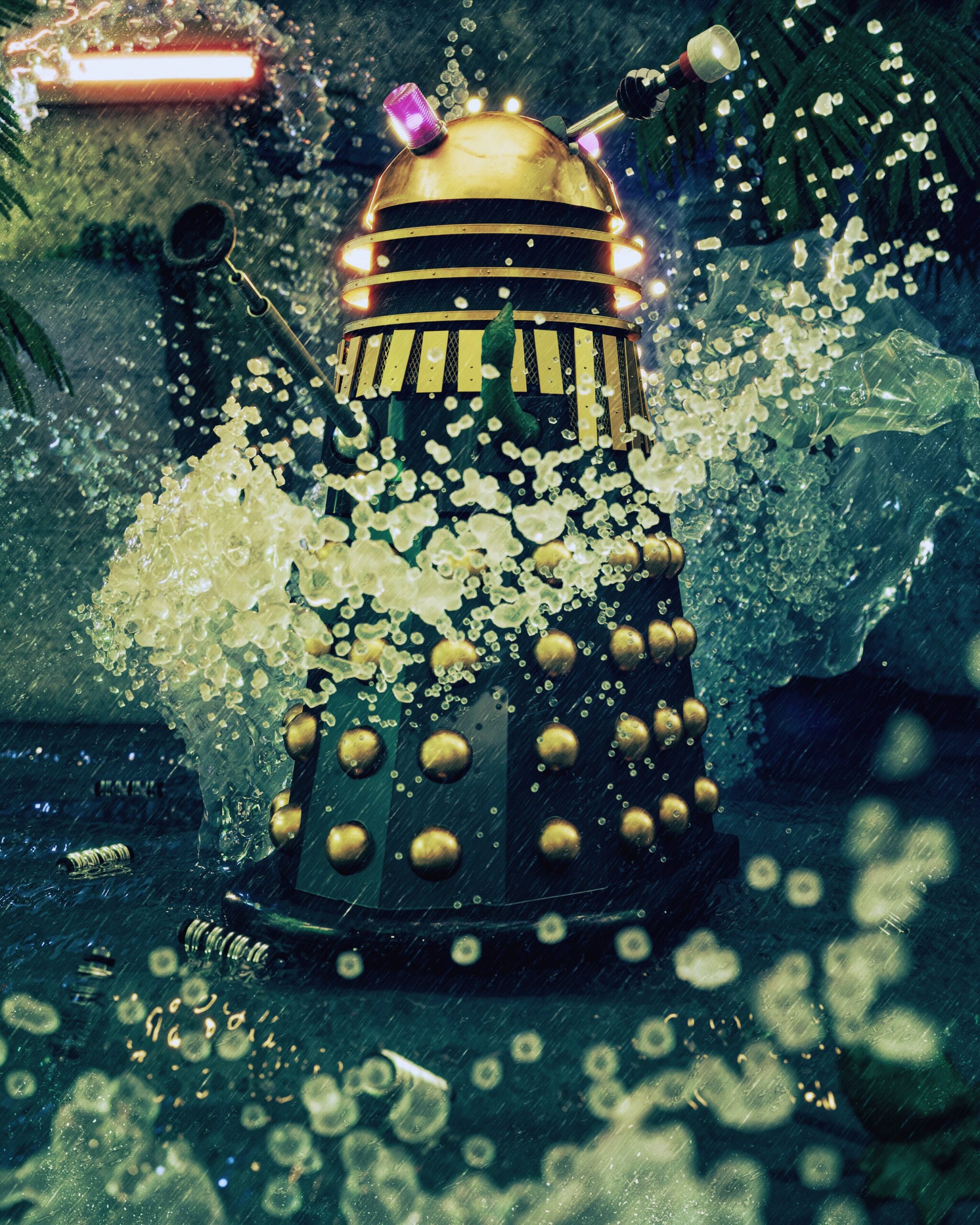 Planet of the Capes - Pop Culture, Rewatched & Reviewed Golden Supreme Dalek - The Genocide Machine - Dalek Art by Phil Shaw ©